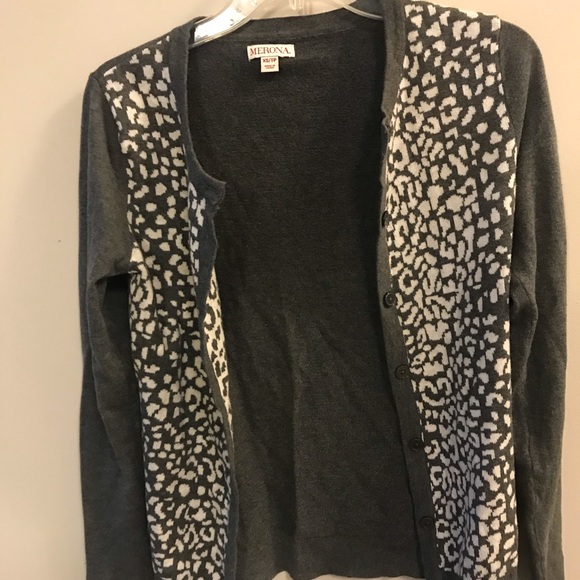 Gray and white MERONA cardigan - Picture 4 of 6
